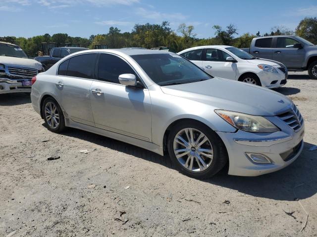 KMHGC4DD4DU256288 - 2013 HYUNDAI GENESIS 3.8L SILVER photo 4