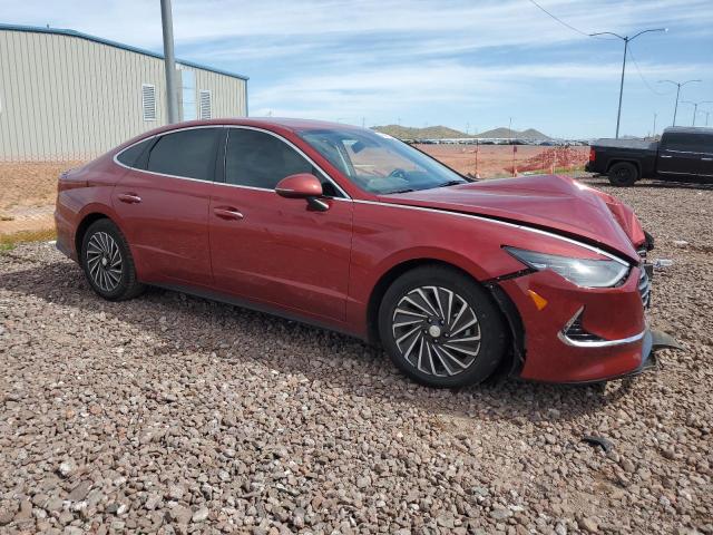 KMHL34JJ8PA065374 - 2023 HYUNDAI SONATA HYBRID RED photo 4