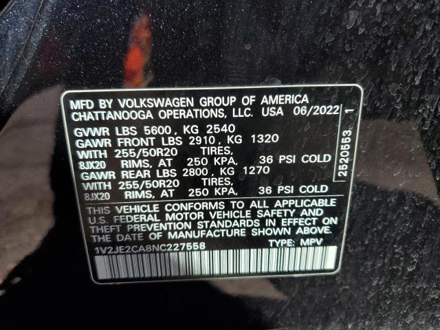 1V2JE2CA8NC227558 - 2022 VOLKSWAGEN ATLAS CROS SE Qara foto 13