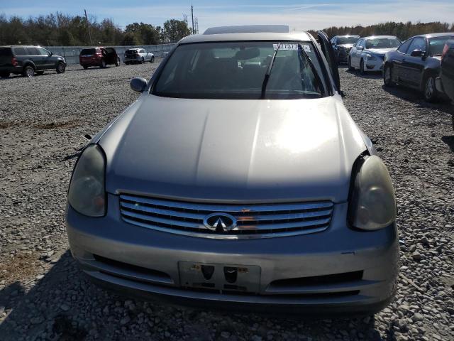 JNKCV51E54M105703 - 2004 INFINITI G35 SILVER photo 5