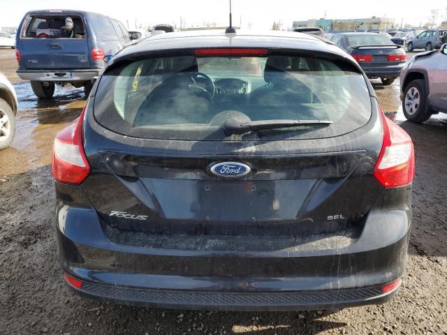 1FAHP3M22CL109967 - 2012 FORD FOCUS SEL BLACK photo 6