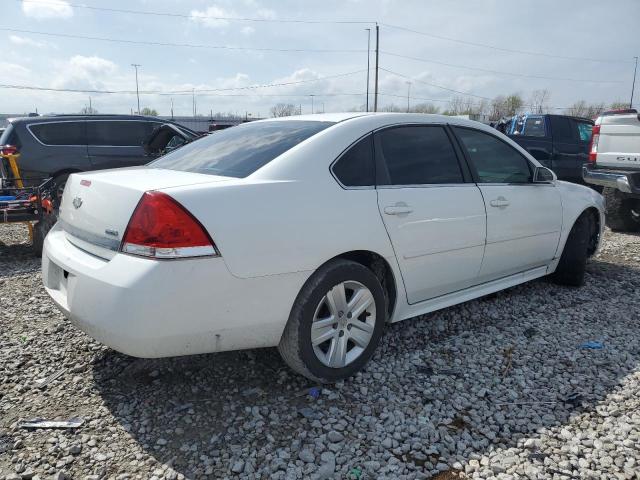 2G1WF5EK2B1288863 - 2011 CHEVROLET IMPALA LS WHITE photo 3