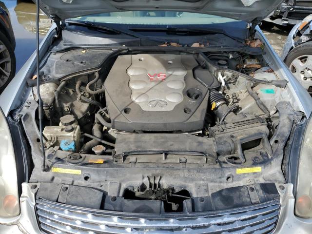 JNKCV54E34M801018 - 2004 INFINITI G35 SILVER photo 11