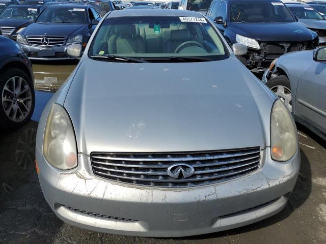 JNKCV54E34M801018 - 2004 INFINITI G35 SILVER photo 5