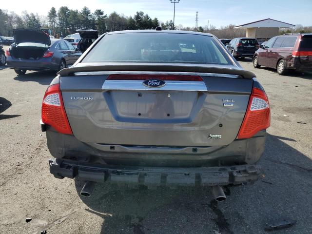 3FAHP0CG5AR270761 - 2010 FORD FUSION SEL GRAY photo 6