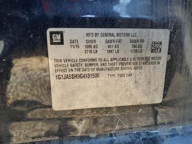 1G1JA5SH9G4131506 - 2016 CHEVROLET SONIC LS BLUE photo 12