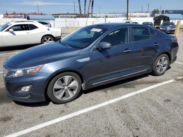 KNAGN4AD7F5080639 - 2015 KIA OPTIMA HYBRID BLUE photo 1