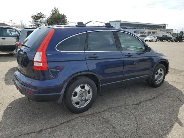 5J6RE3H38AL016594 - 2010 HONDA CR-V LX BLUE photo 3