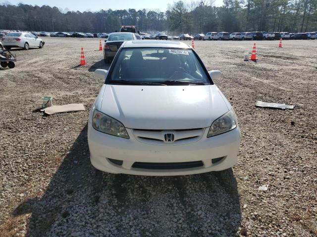 2HGES26704H514479 - 2004 HONDA CIVIC EX WHITE photo 5