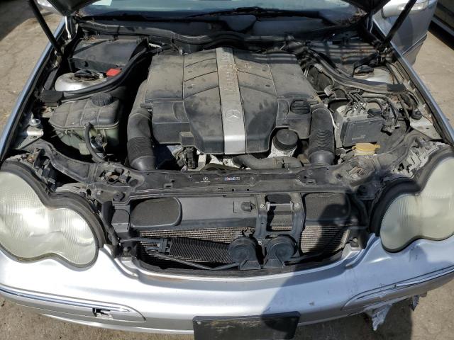 WDBRF61J43F359996 - 2003 MERCEDES-BENZ C 240 SILVER photo 11