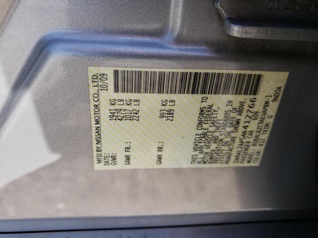 1N4AL2AP5AN412766 - 2010 NISSAN ALTIMA BASE GRAY photo 12