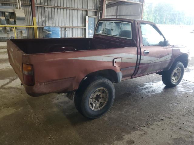 JT4RN01P1M0026505 - 1991 TOYOTA PICKUP 1/2 TON SHORT WHEELBASE DLX MAROON photo 3