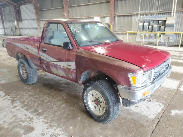 JT4RN01P1M0026505 - 1991 TOYOTA PICKUP 1/2 TON SHORT WHEELBASE DLX MAROON photo 4