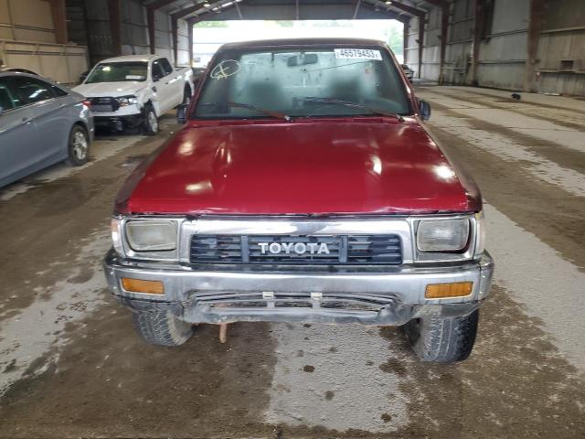 JT4RN01P1M0026505 - 1991 TOYOTA PICKUP 1/2 TON SHORT WHEELBASE DLX MAROON photo 5