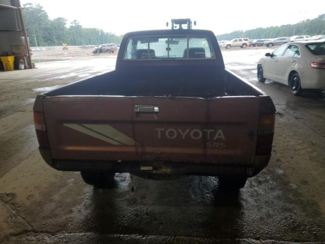 JT4RN01P1M0026505 - 1991 TOYOTA PICKUP 1/2 TON SHORT WHEELBASE DLX MAROON photo 6