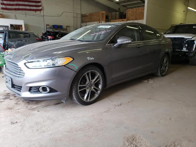 3FA6P0K94DR337820 - 2013 FORD FUSION TITANIUM GRAY photo 1