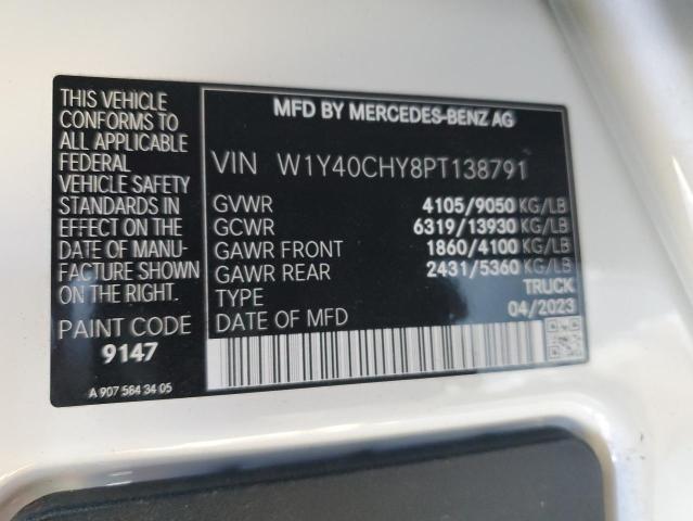 W1Y40CHY8PT138791 - 2023 MERCEDES-BENZ SPRINTER 2500 WHITE photo 13