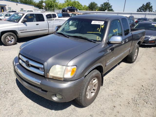 5TBRT34103S413758 - 2003 TOYOTA TUNDRA ACCESS CAB SR5 GRAY photo 2