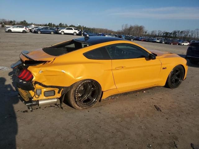 1FA6P8CF9N5125728 - 2022 FORD MUSTANG GT GOLD photo 3