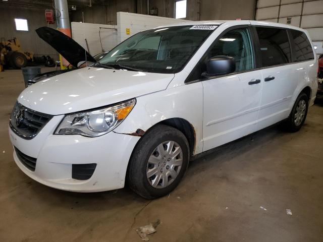 2C4RVAAG4CR217586 - 2012 VOLKSWAGEN ROUTAN S WHITE photo 1