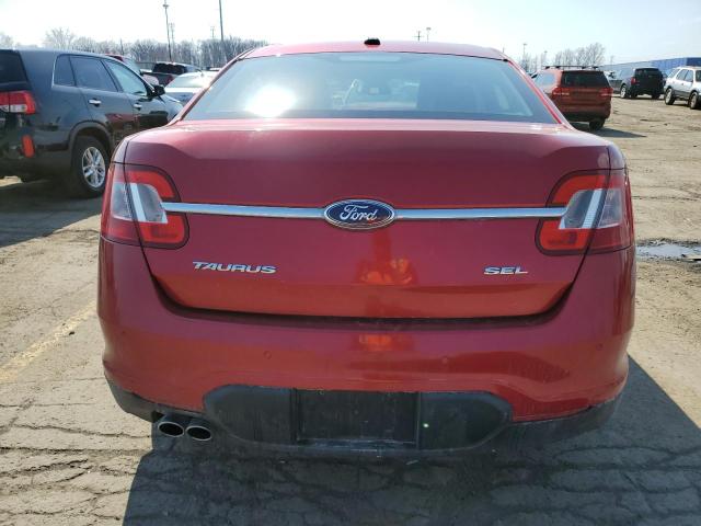 1FAHP2EW6BG121753 - 2011 FORD TAURUS SEL RED photo 6