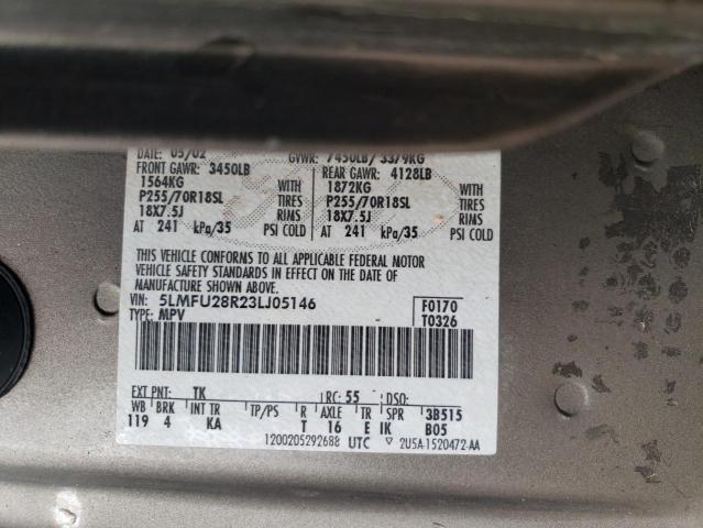 5LMFU28R23LJ05146 - 2003 LINCOLN NAVIGATOR 灰色 照片 13