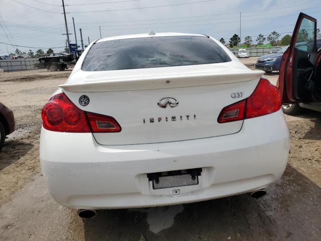 JNKCV61E79M306662 - 2009 INFINITI G37 BASE WHITE photo 6