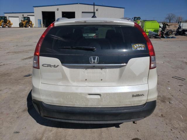 5J6RM3H70CL019854 - 2012 HONDA CR-V EXL WHITE photo 6