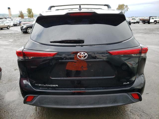 5TDHZRAH4LS002420 - 2020 TOYOTA HIGHLANDER XLE BLACK photo 6