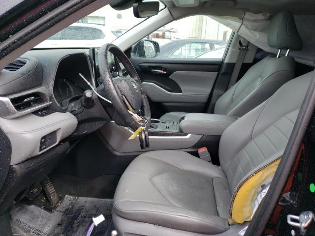 5TDHZRAH4LS002420 - 2020 TOYOTA HIGHLANDER XLE BLACK photo 7