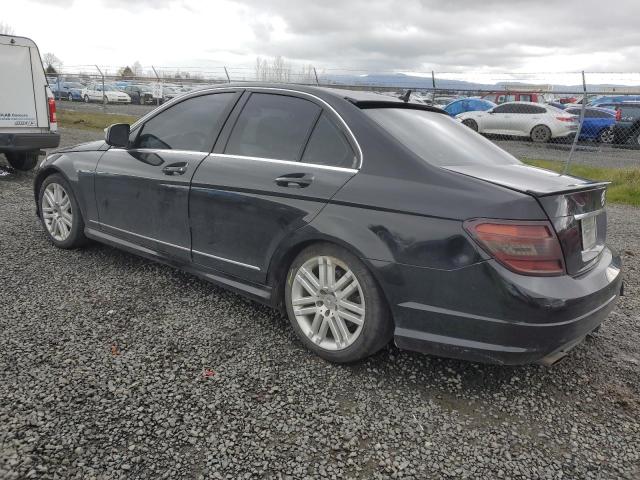 WDDGF54X89R080356 - 2009 MERCEDES-BENZ C 300 BLACK photo 2