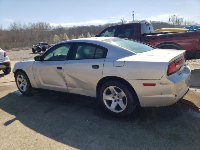 2C3CDXAT2EH357710 - 2014 DODGE CHARGER POLICE SILVER photo 2