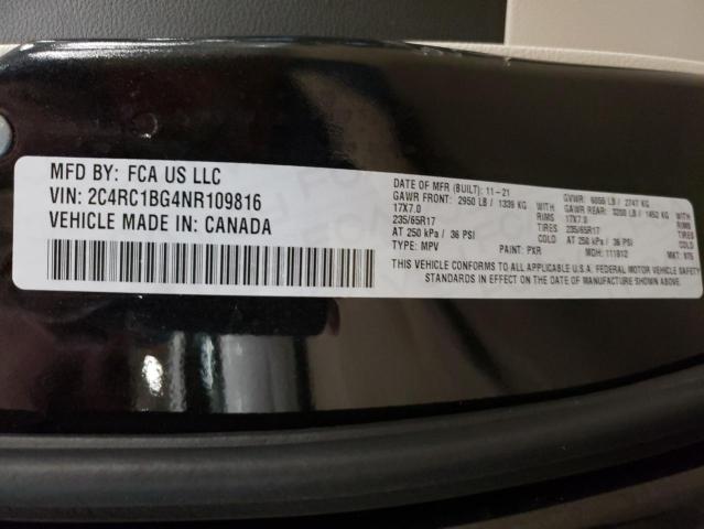 2C4RC1BG4NR109816 - 2022 CHRYSLER PACIFICA TOURING L 黑色 照片 14