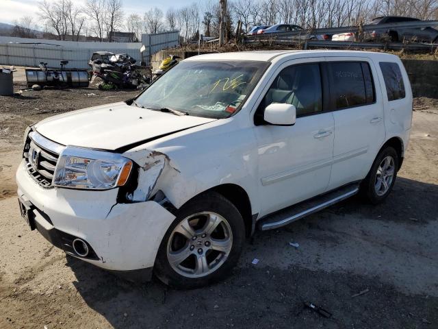 5FNYF4H79CB043221 - 2012 HONDA PILOT EXLN WHITE photo 1