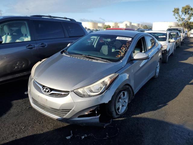 KMHDH4AE9EU183311 - 2014 HYUNDAI ELANTRA SE GRAY photo 1