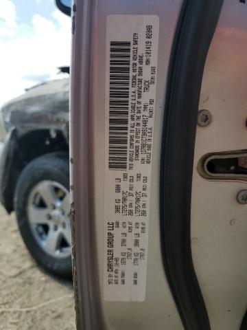 1D7RB1CT9AS144817 - 2010 DODGE RAM 1500 SILVER photo 12