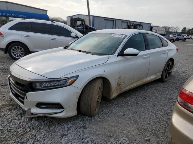 1HGCV1F30JA155442 - 2018 HONDA ACCORD SPORT WHITE photo 1