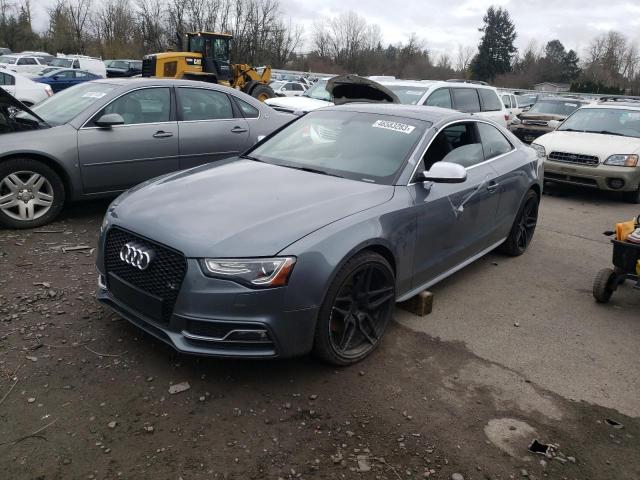WAUCGAFR9DA072316 - 2013 AUDI S5 PREMIUM PLUS ნაცრისფერი ფოტო 1