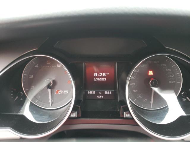 WAUCGAFR9DA072316 - 2013 AUDI S5 PREMIUM PLUS ნაცრისფერი ფოტო 9