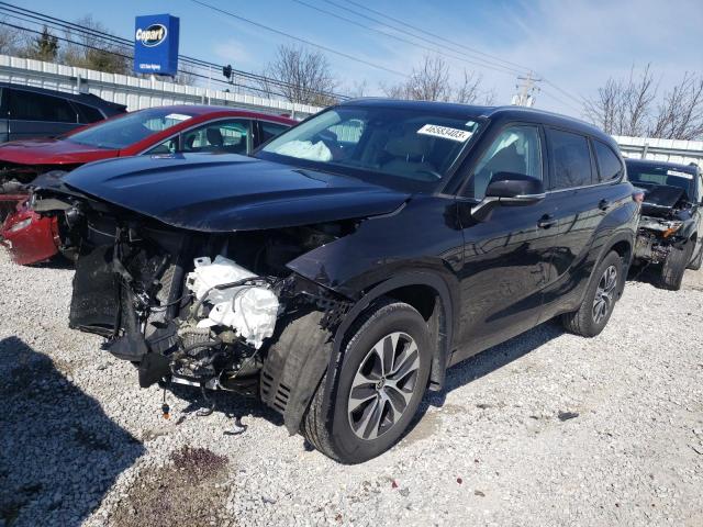 5TDGZRBH8LS026178 - 2020 TOYOTA HIGHLANDER XLE BLACK photo 1