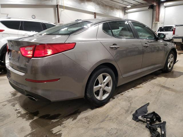 5XXGM4A73FG415584 - 2015 KIA OPTIMA LX GRAY photo 3