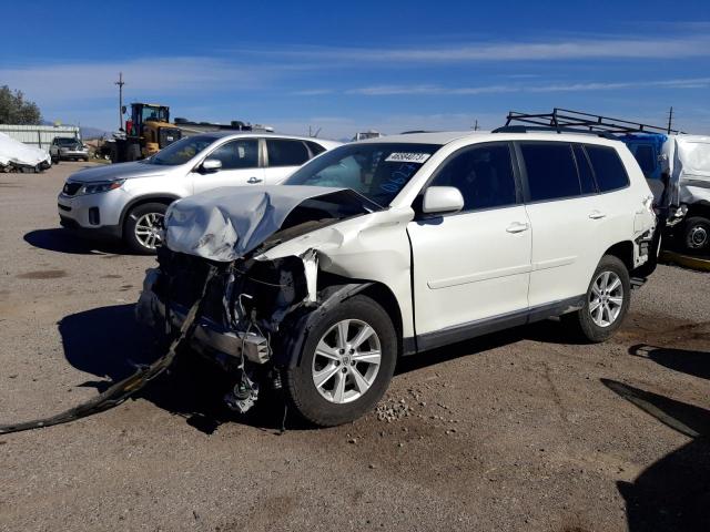 5TDZK3EH3CS062723 - 2012 TOYOTA HIGHLANDER BASE Ақ фото 1