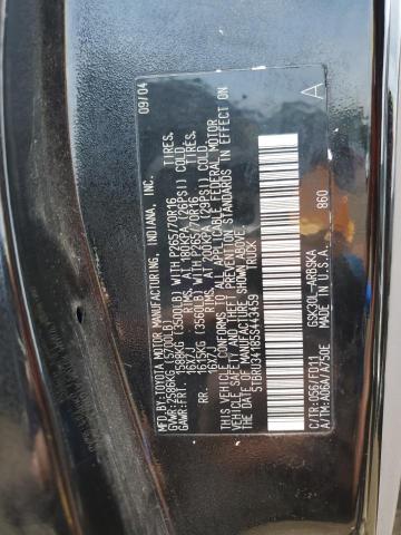 5TBRU34185S443459 - 2005 TOYOTA TUNDRA ACCESS CAB SR5 BLACK photo 12