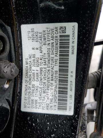 2HGFC2F84LH525168 - 2020 HONDA CIVIC SPORT 黑色 照片 12