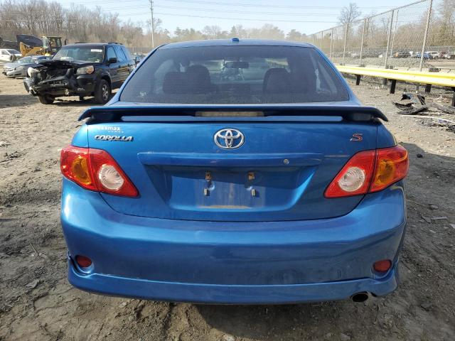 2T1BU4EE5AC271149 - 2010 TOYOTA COROLLA BASE BLUE photo 6