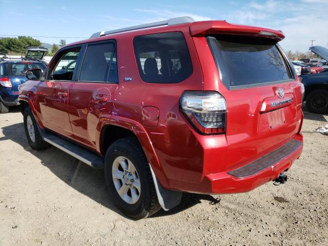 JTEBU5JR3G5342378 - 2016 TOYOTA 4RUNNER SR5/SR5 PREMIUM RED photo 2