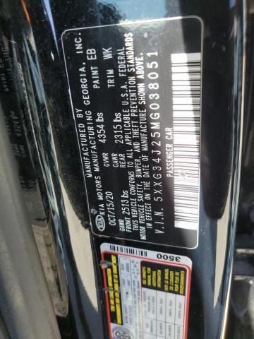 5XXG34J25MG038051 - 2021 KIA K5 EX BLACK photo 12