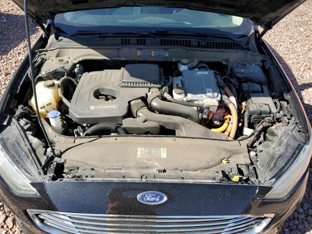 3FA6P0LU0KR176866 - 2019 FORD FUSION SE BLACK photo 11