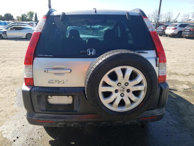 JHLRD78816C029659 - 2006 HONDA CR-V EX SILVER photo 6