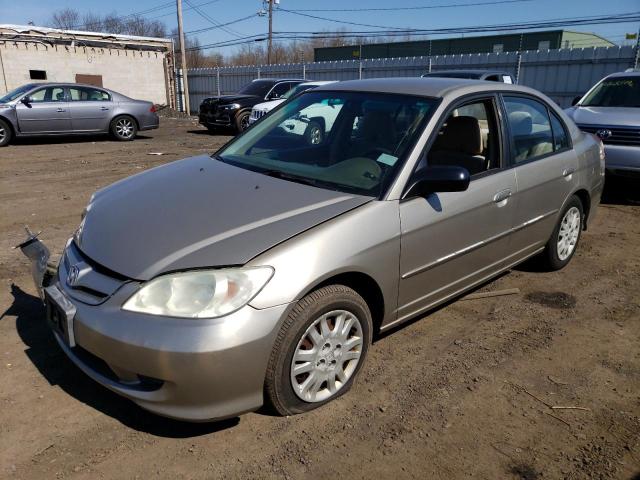 2HGES16554H547194 - 2004 HONDA CIVIC LX GRAY photo 1